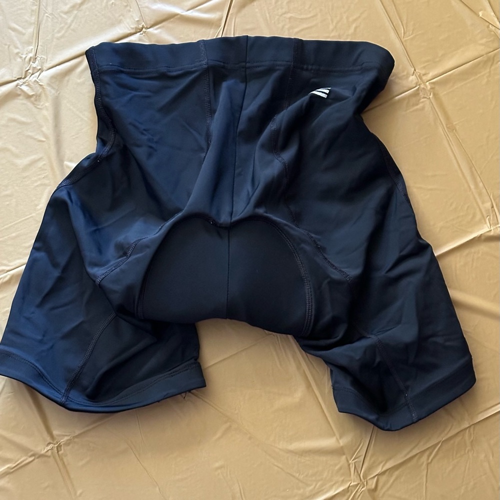 Land’s End Men’s Black Padded Biking Cycling Shorts Size S